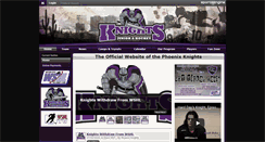 Desktop Screenshot of phoenixknightshockey.com