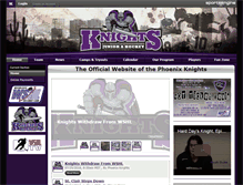 Tablet Screenshot of phoenixknightshockey.com